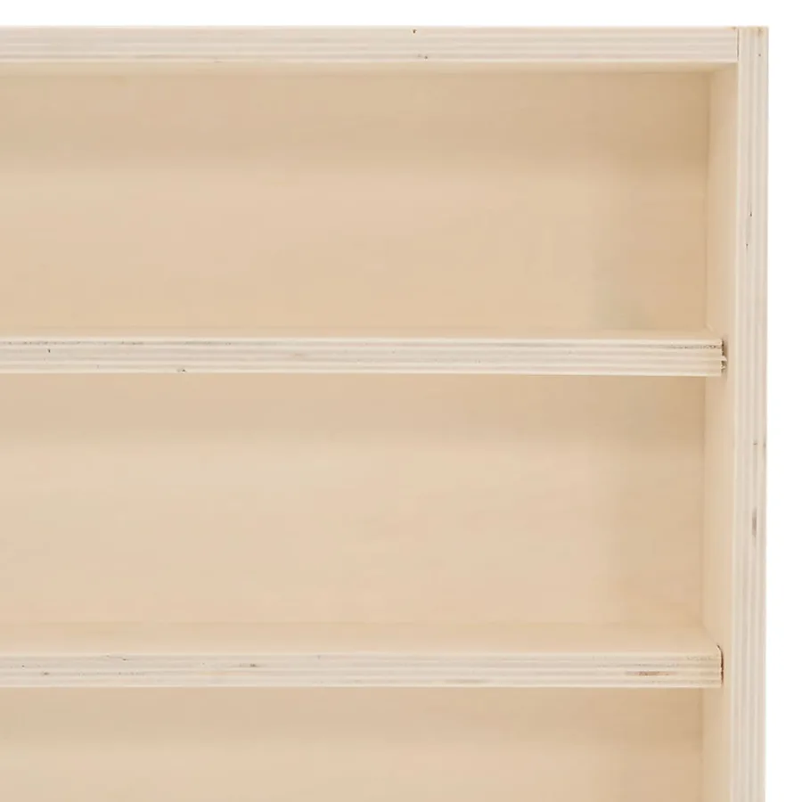 Vitrine de collection en bois avec portes 100x8,5x37 cm - 9