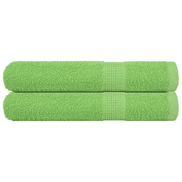 Serviettes FROGN 2 pcs vert pomme 100x200 cm 360 g/m²
