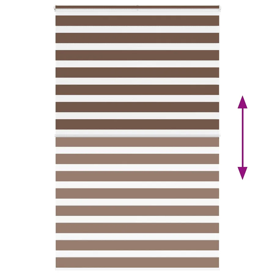 Store zèbre marron 150x200cm largeur du tissu 145,9cm polyester - 5