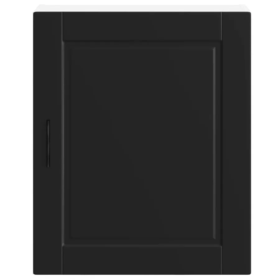 Armoires murales de cuisine 2 pcs Porto noir bois d'ingénierie - 6