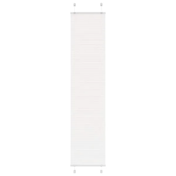Store plissé blanc 50x200 cm largeur du tissu 49,4 cm polyester
