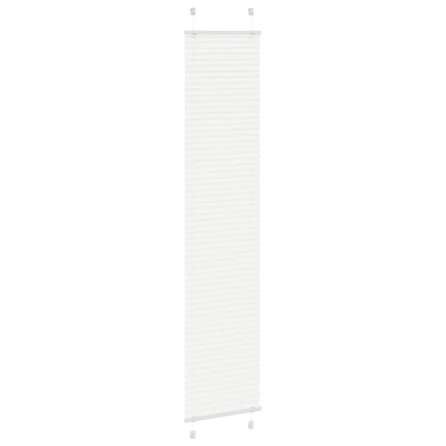 Store plissé blanc 50x200 cm largeur du tissu 49,4 cm polyester - 3