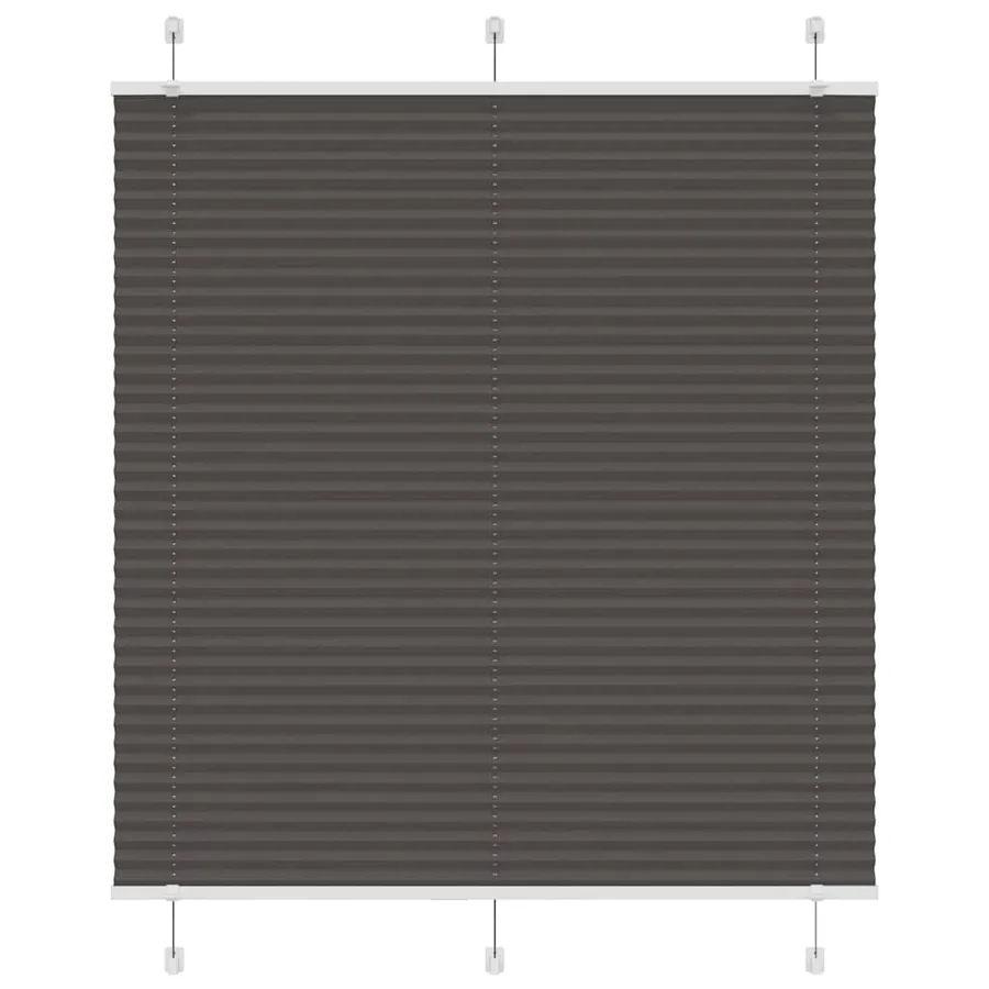 Store plissé noir 120x100 cm largeur du tissu 119,4cm polyester