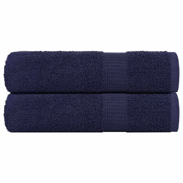 Serviettes de bain FROGN 2 pcs bleu marine 100x150 cm 360 g/m²