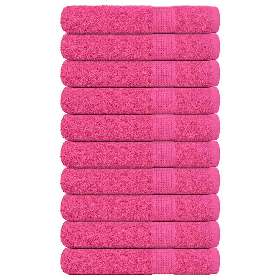 Serviettes de sauna FROGN 10 pcs rose 80x200 cm 360 g/m²