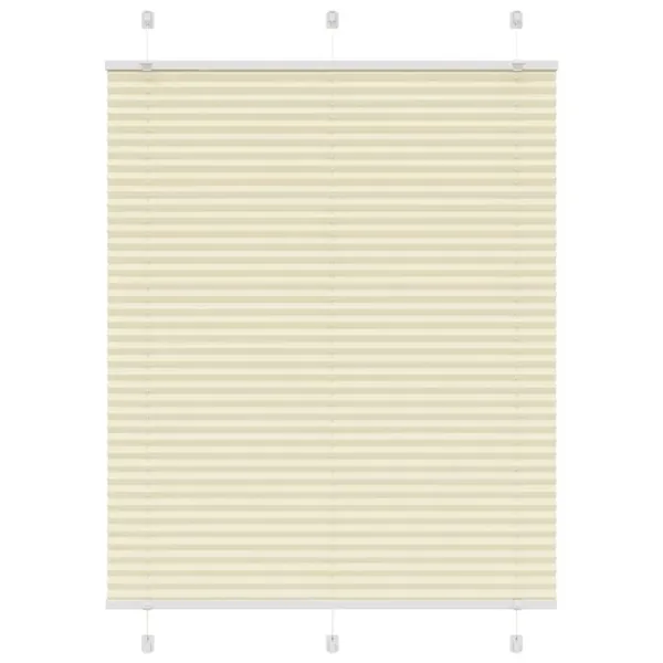 Store plissé crème 105x150cm largeur du tissu 104,4cm polyester
