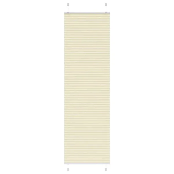 Store plissé crème 65x200 cm largeur du tissu 64,4 cm polyester