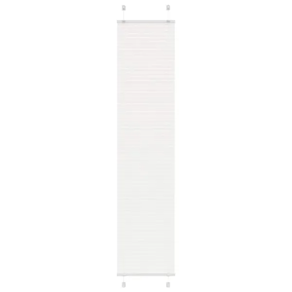 Store plissé blanc 40x200 cm largeur du tissu 39,4 cm polyester