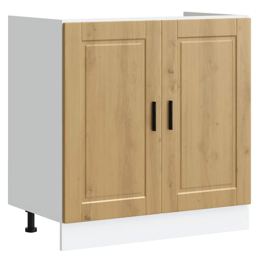 Meuble bas pour évier Porto chêne artisanal bois ingénierie - 2