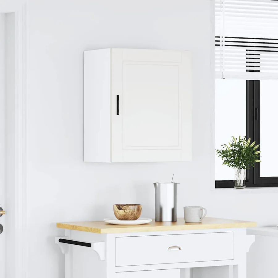 Armoire murale de cuisine Porto blanc bois d'ingénierie - 3