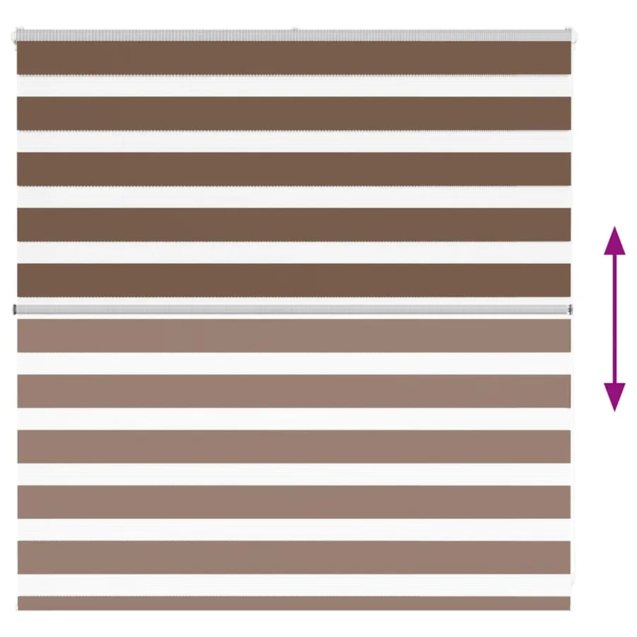 Store zèbre marron 150x100cm largeur du tissu 145,9cm polyester - 5