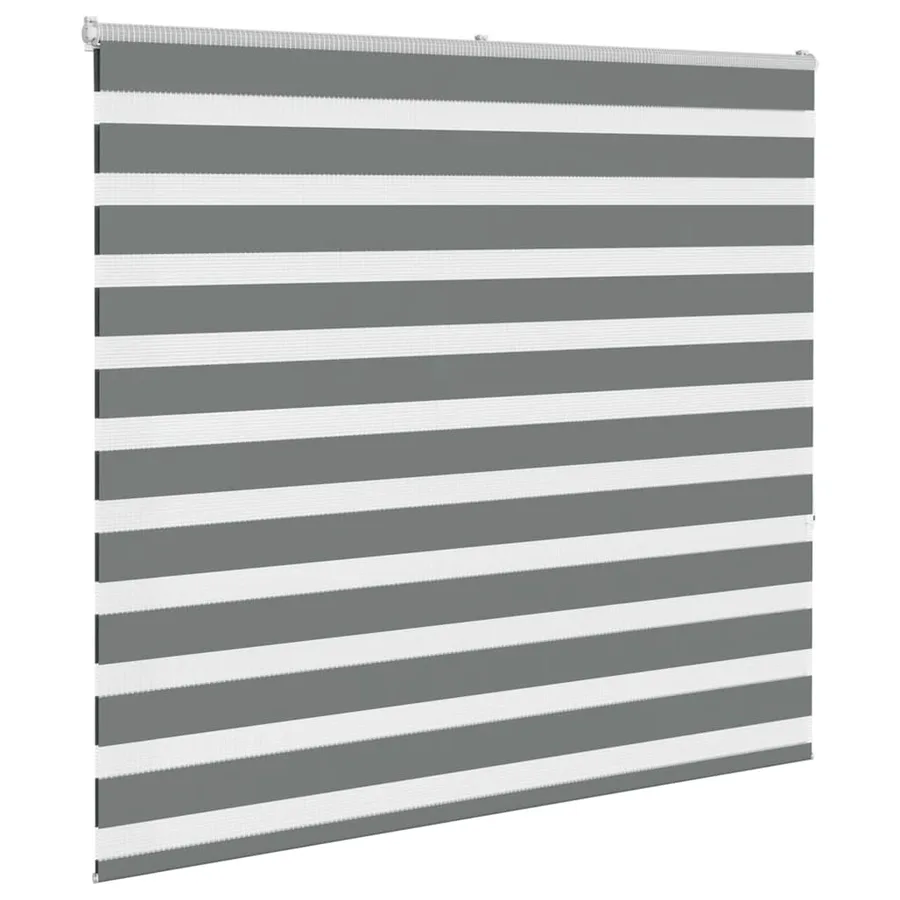 Store zèbre gris foncé largeur du tissu 155,9 cm polyester - 3