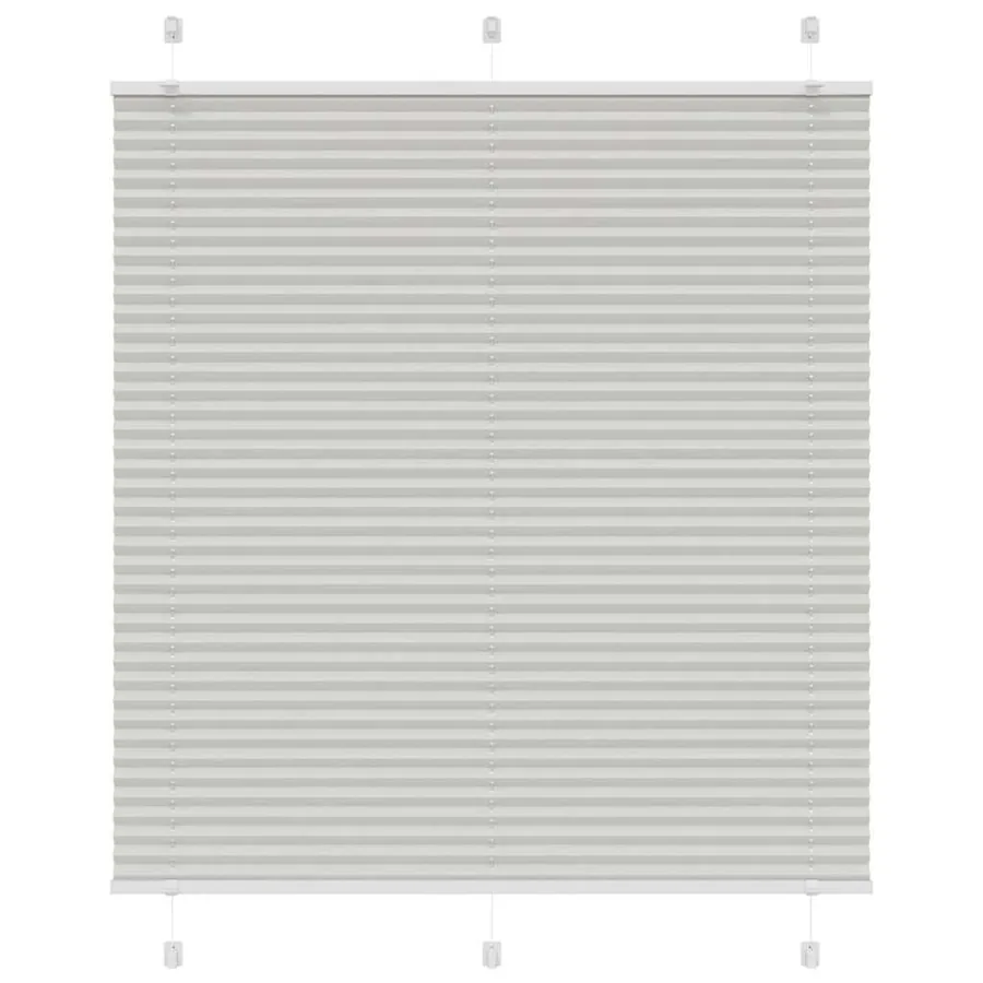 Store plissé gris clair 115x150cm largeur du tissu 114,4cm