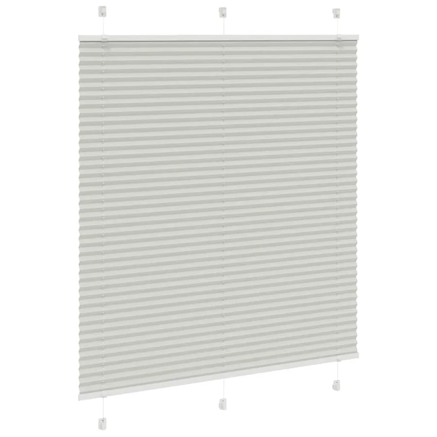 Store plissé gris clair 115x150cm largeur du tissu 114,4cm - 3