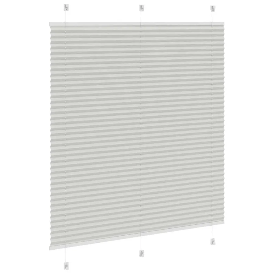 Store plissé gris clair 115x150cm largeur du tissu 114,4cm - 4