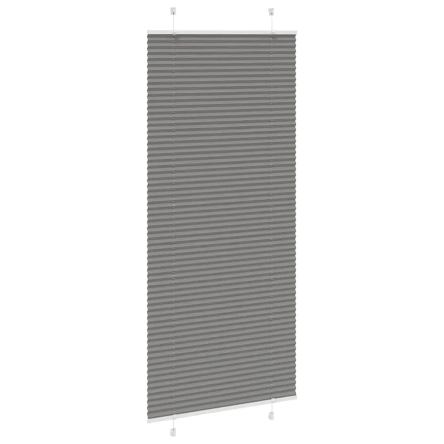 Store plissé anthracite 90x200 cm largeur du tissu 89,4 cm - 4