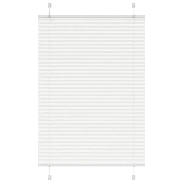 Store plissé blanc 85x100 cm largeur du tissu 84,4 cm polyester