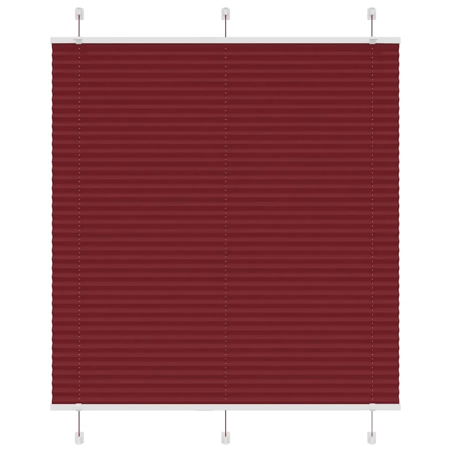 Store plissé rouge bordeaux 115x150 cm largeur du tissu 114,4cm