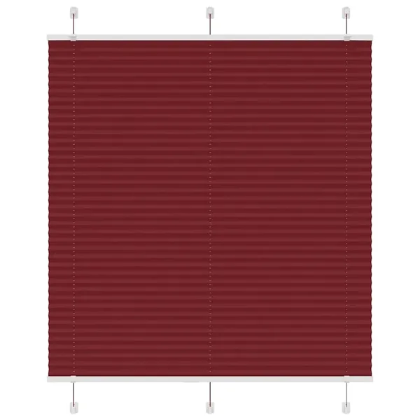 Store plissé rouge bordeaux 115x150 cm largeur du tissu 114,4cm