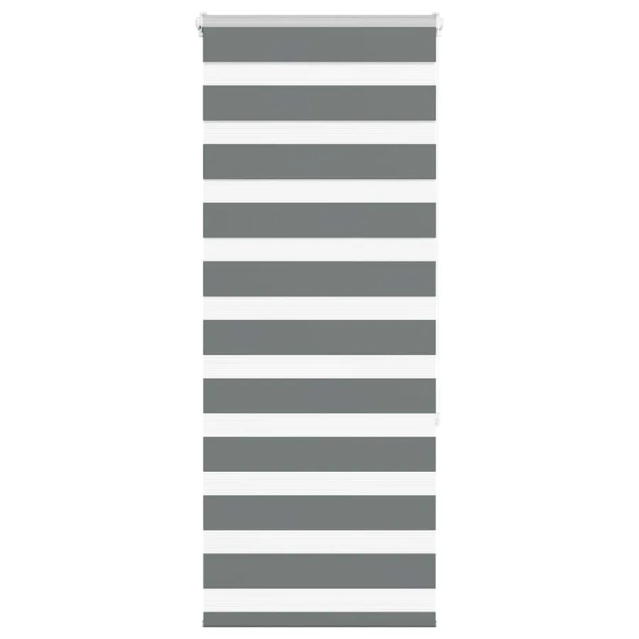 Store zèbre gris foncé largeur du tissu 50,9 cm polyester