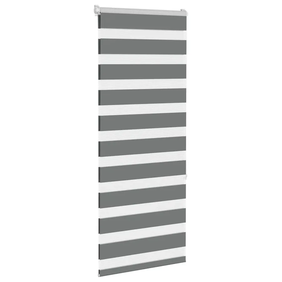 Store zèbre gris foncé largeur du tissu 50,9 cm polyester - 3