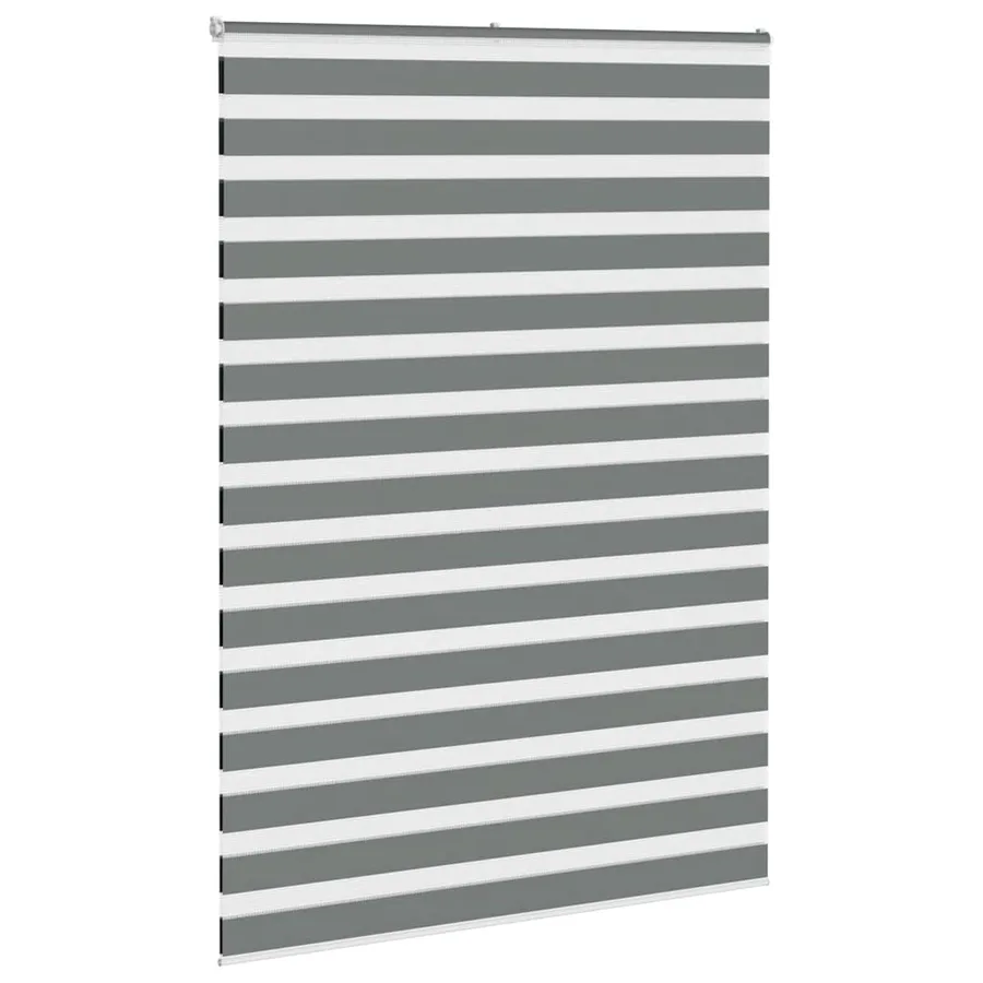 Store zèbre gris foncé largeur du tissu 155,9 cm polyester - 3
