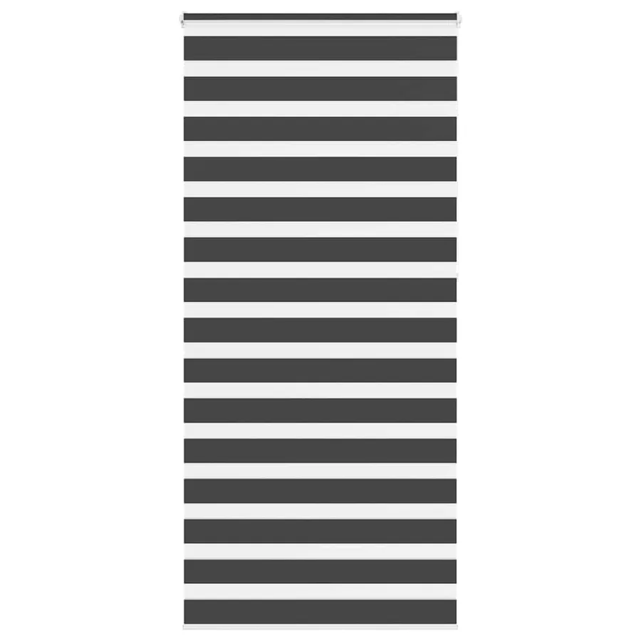 Store zèbre noir 100x230 cm largeur du tissu 95,9 cm polyester