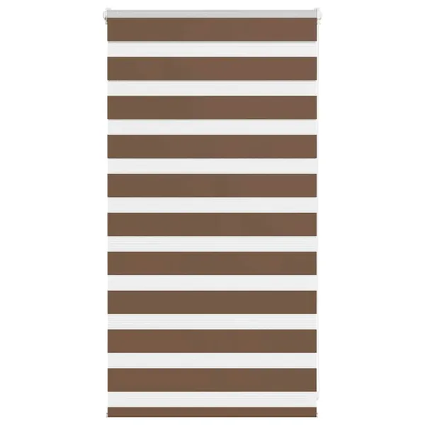 Store zèbre marron 80x100 cm largeur du tissu 75,9 cm polyester