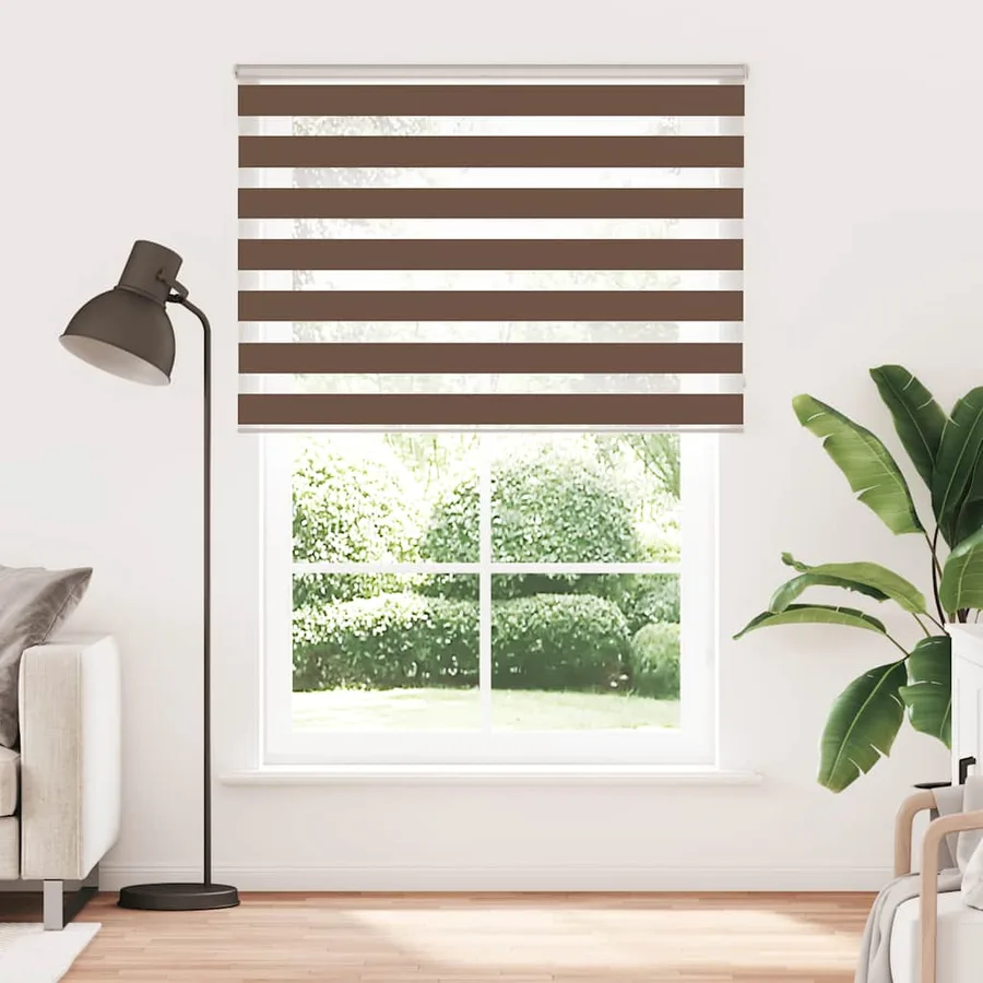 Store zèbre marron 165x230cm largeur du tissu 160,9cm polyester - 2