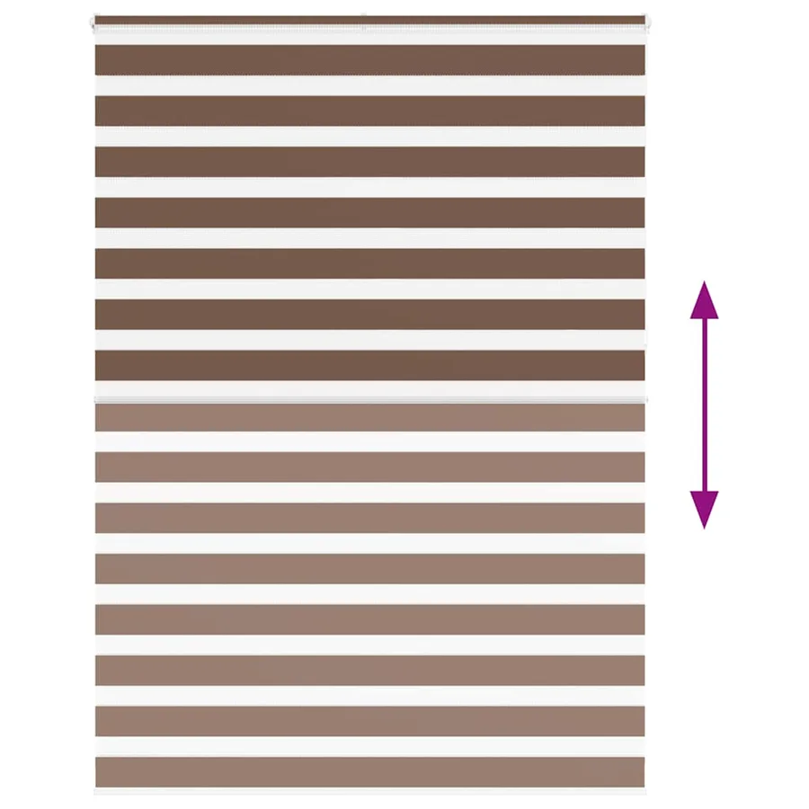 Store zèbre marron 165x230cm largeur du tissu 160,9cm polyester - 5