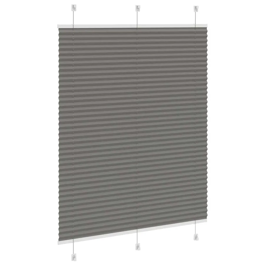 Store plissé anthracite 110x150 cm largeur du tissu 109,4 cm - 4