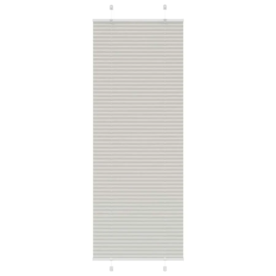 Store plissé gris clair 75x200 cm largeur du tissu 74,4 cm