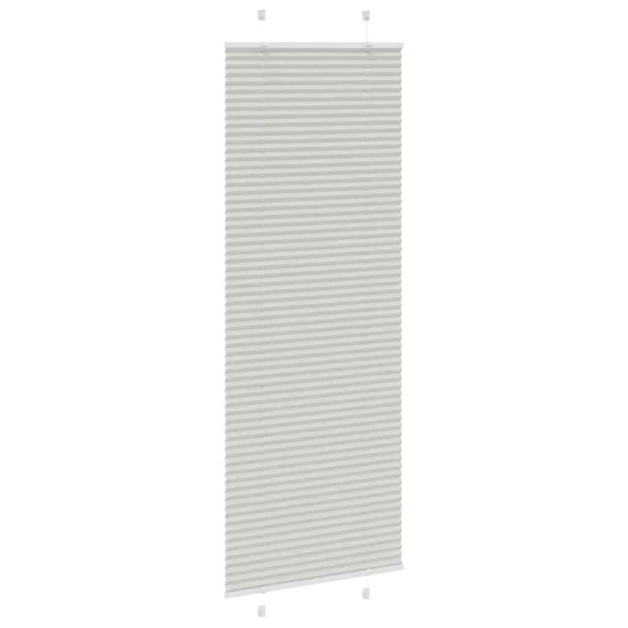 Store plissé gris clair 75x200 cm largeur du tissu 74,4 cm - 3