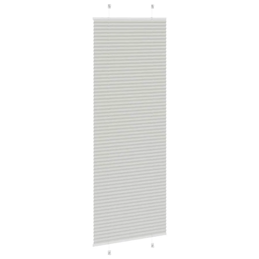 Store plissé gris clair 75x200 cm largeur du tissu 74,4 cm - 4