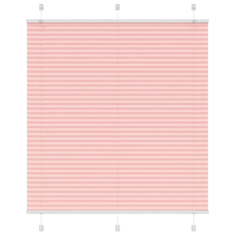 Store plissé rose 115x100 cm largeur du tissu 114,4cm polyester