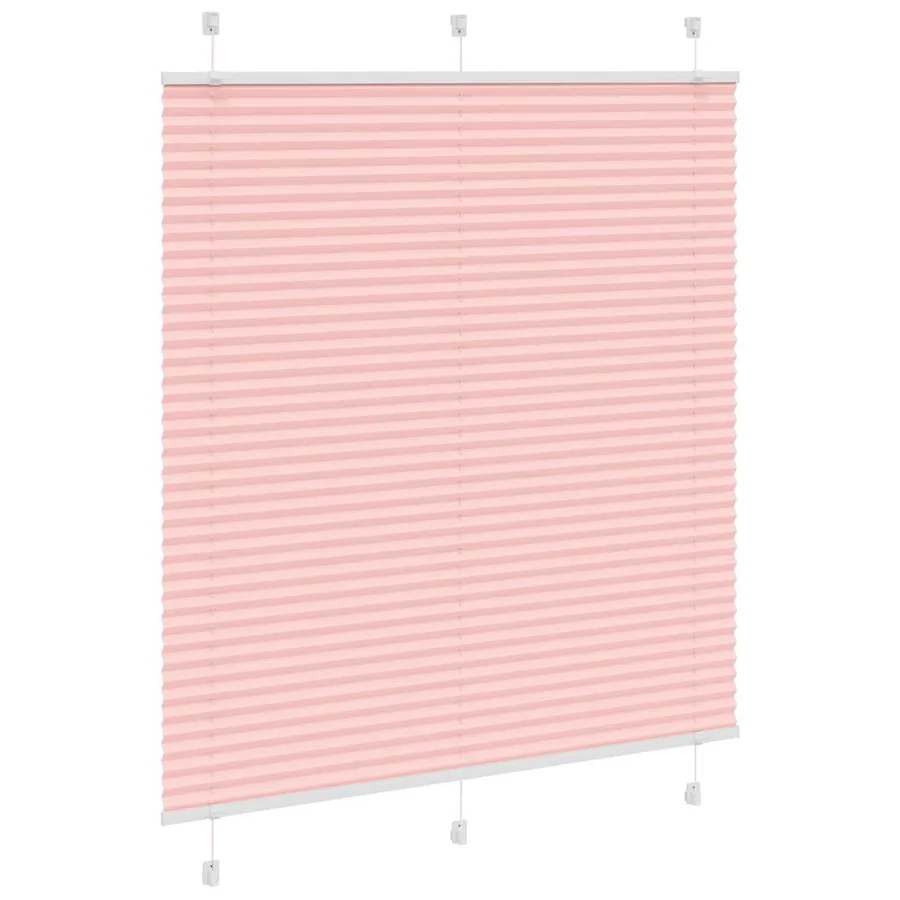 Store plissé rose 115x100 cm largeur du tissu 114,4cm polyester - 3