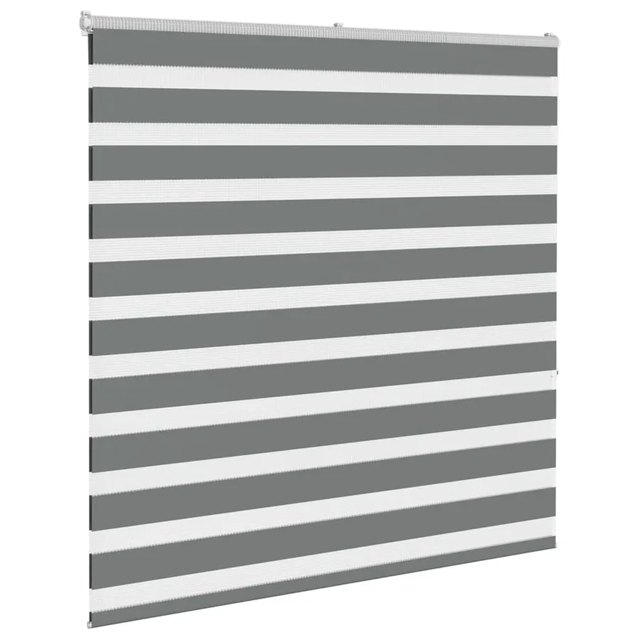 Store zèbre gris foncé largeur du tissu 145,9 cm polyester - 3