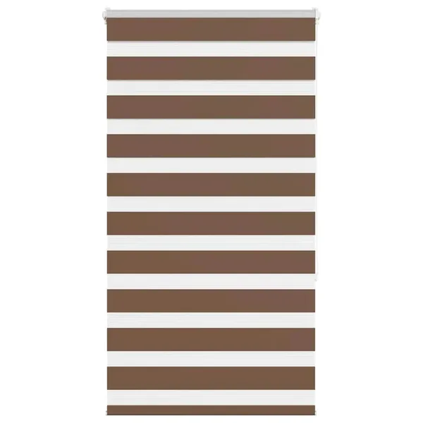 Store zèbre marron 90x150 cm largeur du tissu 85,9 cm polyester