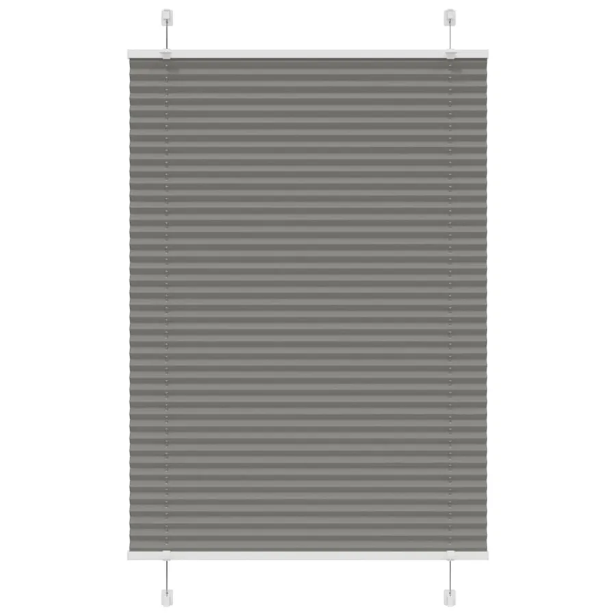 Store plissé anthracite 85x150 cm largeur du tissu 84,4 cm
