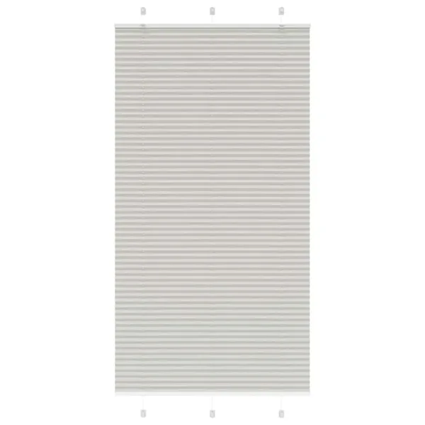 Store plissé gris clair 105x200cm largeur du tissu 104,4cm