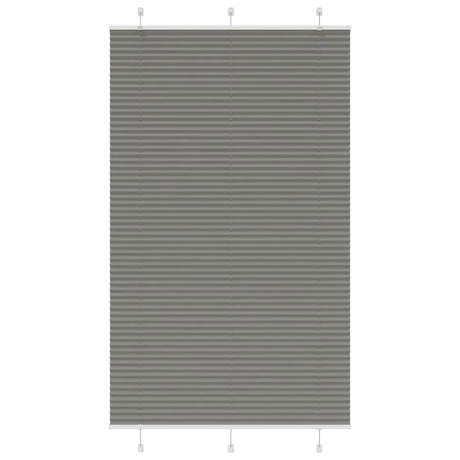 Store plissé anthracite 120x200 cm largeur du tissu 119,4 cm