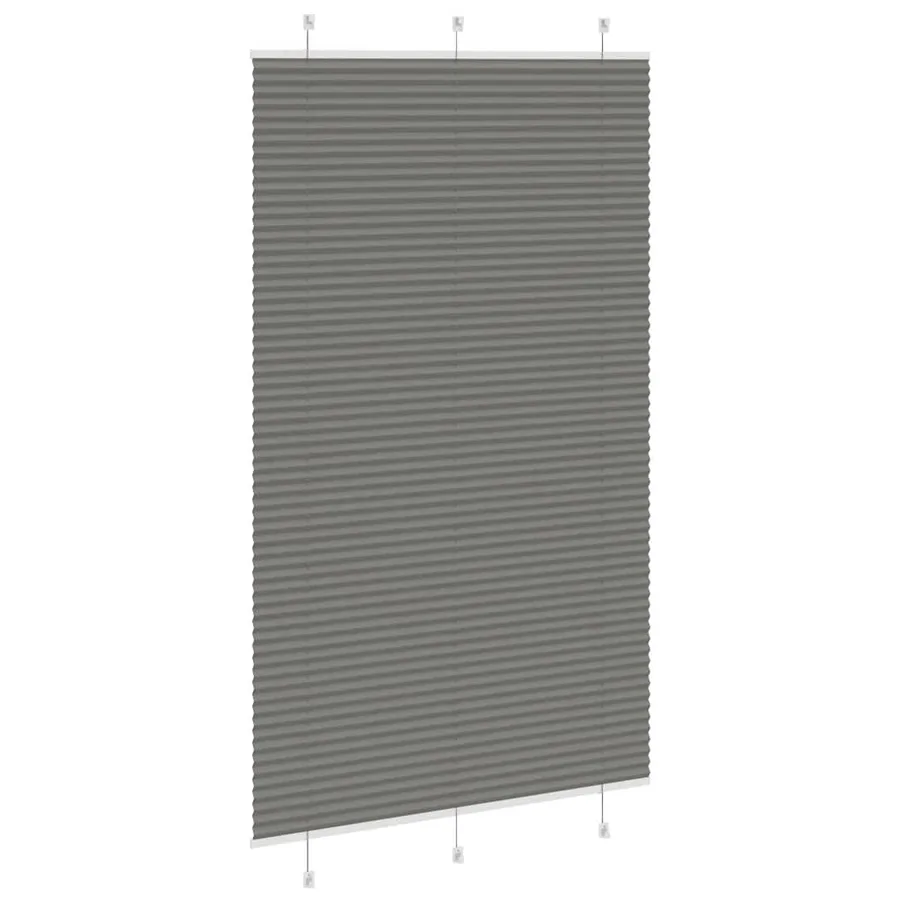 Store plissé anthracite 120x200 cm largeur du tissu 119,4 cm - 4