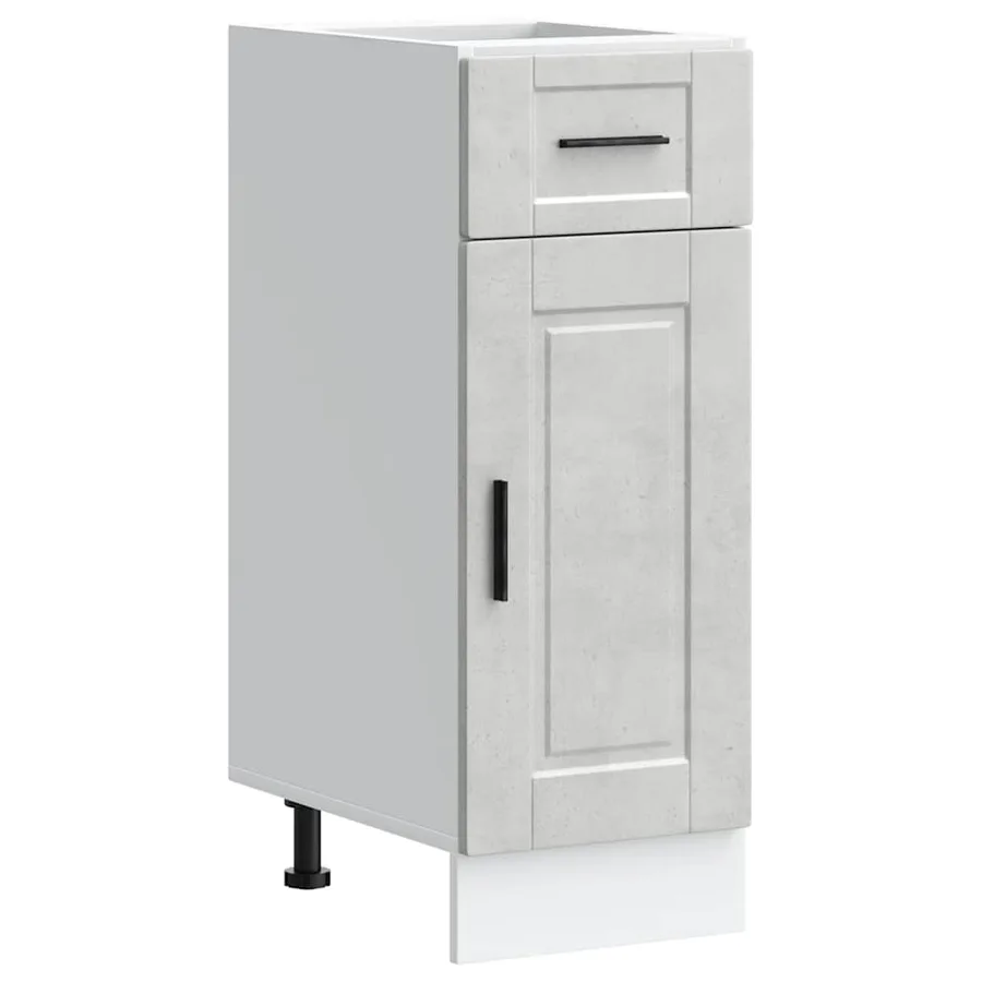 Armoire de cuisine Porto gris béton bois d'ingénierie - 2