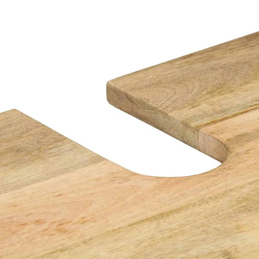 Ensemble de meubles de salle de bain 4 pcs bois manguier massif - 12