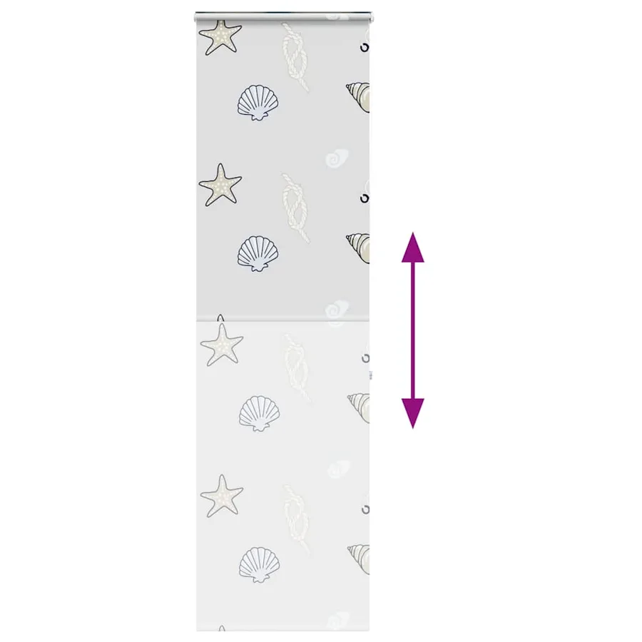 Store enrouleur de douche avec cassette largeur du tissu 66 cm - 5