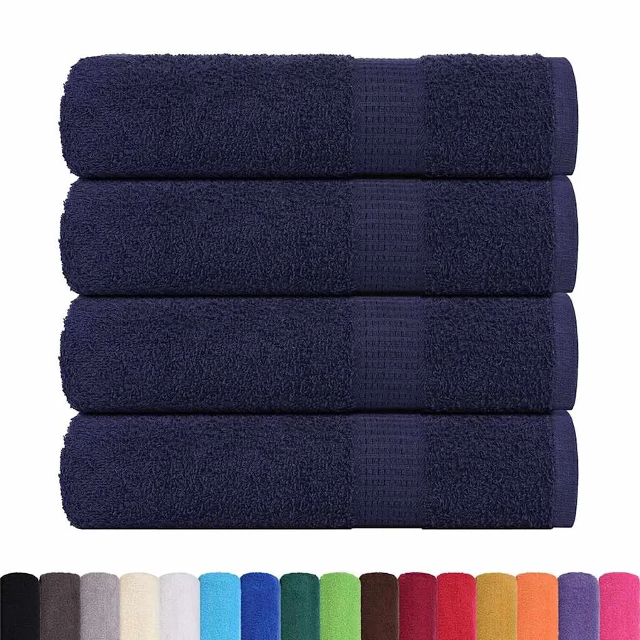 Essuie-mains FROGN 4 pcs bleu marine 50x100 cm 360 g/m² - 2