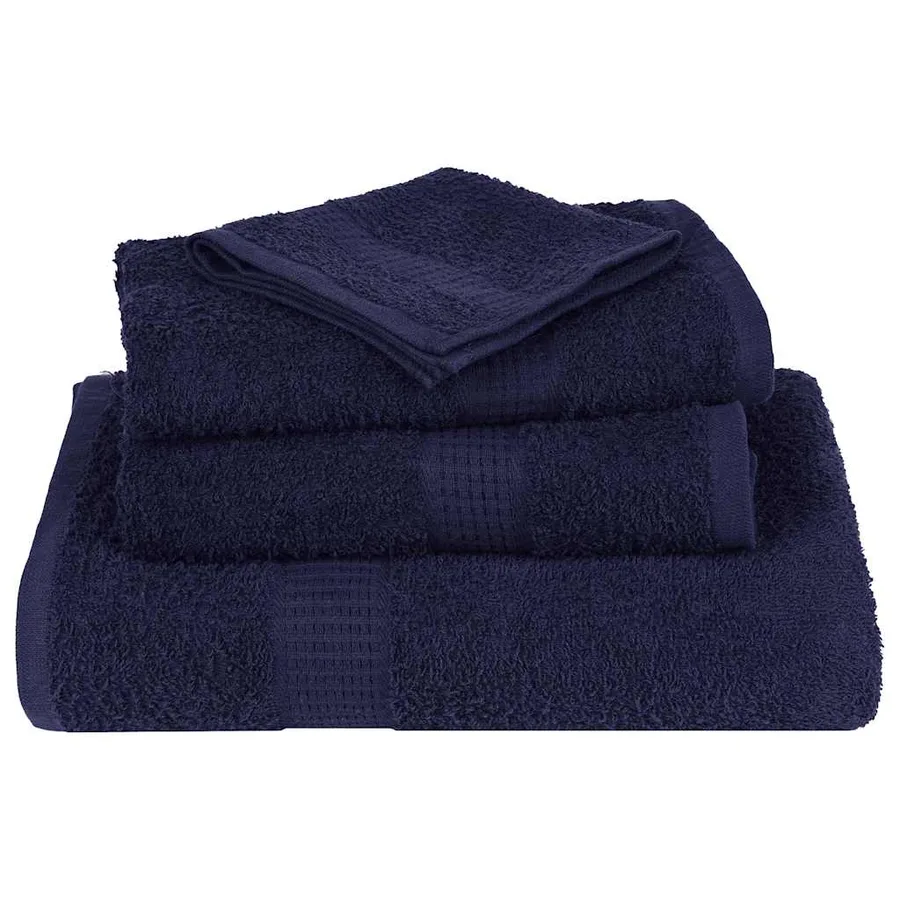 Essuie-mains FROGN 4 pcs bleu marine 50x100 cm 360 g/m² - 4