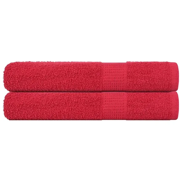 Serviettes de sauna FROGN 2 pcs rouge 80x200 cm 360 g/m²