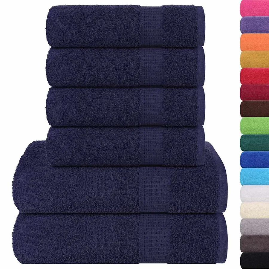 Ensemble de serviettes FROGN 6 pcs bleu marine 360 g/m² - 2