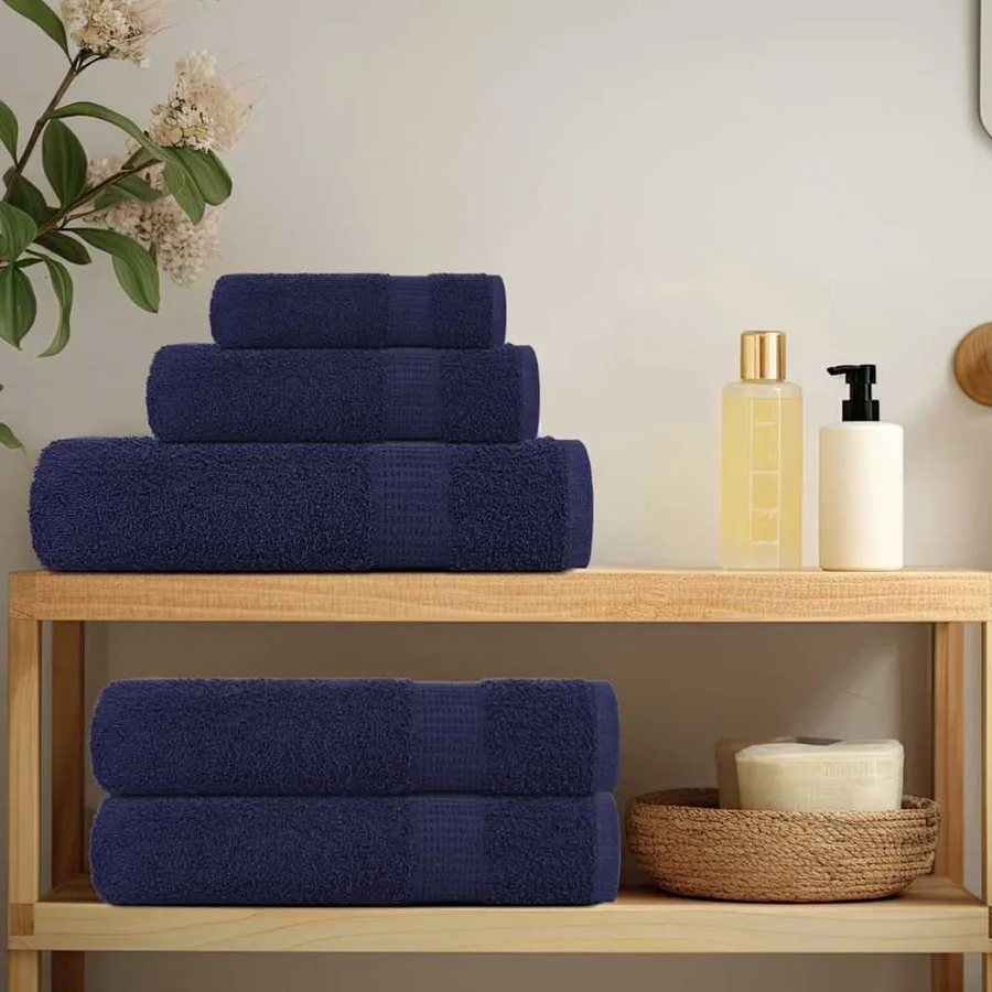 Ensemble de serviettes FROGN 6 pcs bleu marine 360 g/m² - 3
